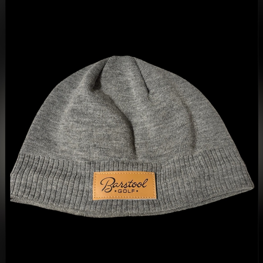 Barstool Golf Fleece Lined Gray Beanie